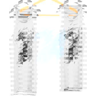 アイスドラゴン グラフィック 神話アート アイスドラゴン タンクトップ - Kawaiitshirt