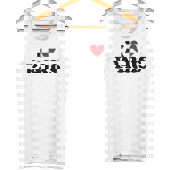 アイハートフランスシティ-アイラブパリ タンクトップ - Kawaiitshirt