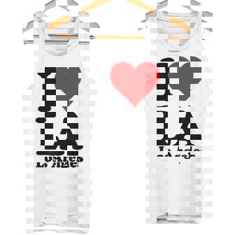 アイラブハートラロサンゼルスカリフォルニア タンクトップ - Kawaiitshirt