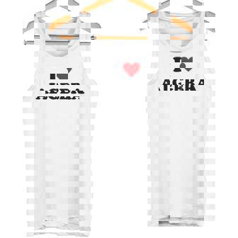 アイ・ハート・マス・ティーチャー-ファニー・アイ・ラヴ・アルゲブラ タンクトップ - Kawaiitshirt