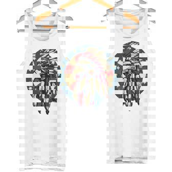 アメリカンイーグル チーフ インディアン ヘッドドレス ネイティブイーグル 長袖tシャツ タンクトップ - Kawaiitshirt