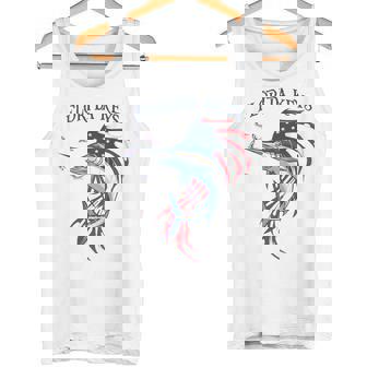 アメリカ国旗 愛国的 カジキ マーリン フロリダの鍵 タンクトップ - Kawaiitshirt