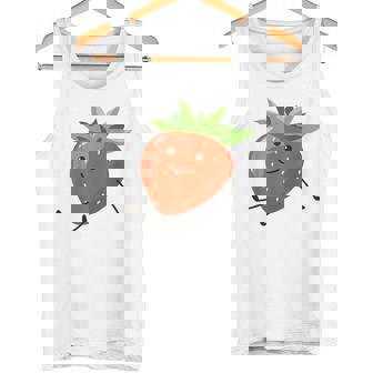 イチゴのハロウィンコスチューム かわいい怠惰なイチゴの果実 タンクトップ - Kawaiitshirt