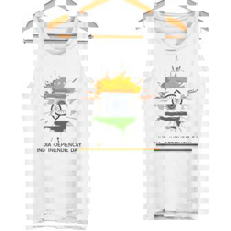 インド独立記念日 1947年8月15日 インド国旗 愛国心 タンクトップ - Kawaiitshirt