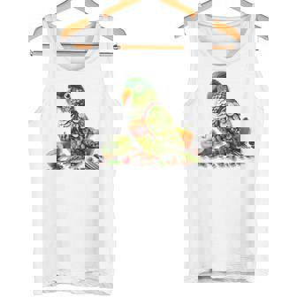 ウロコインコ フルーツアート トロピカル キウイ りんご ナッツ タンクトップ - Kawaiitshirt