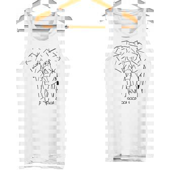 エレファントtシャツ、幾何学象クッション象 タンクトップ - Kawaiitshirt