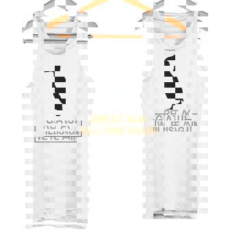 オオウミガラスは再び復活する 絶滅した飛べない鳥ペンギン タンクトップ - Kawaiitshirt