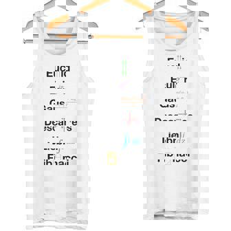 オタク数学ユークリッドオイラーガウスデカルトライプニッツフィボナッチ タンクトップ - Kawaiitshirt