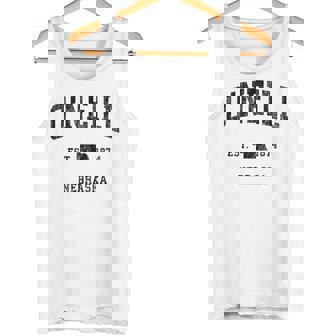 オニール ネブラスカ Ne ビンテージ アスレチック ブラック スポーツデザイン タンクトップ - Kawaiitshirt