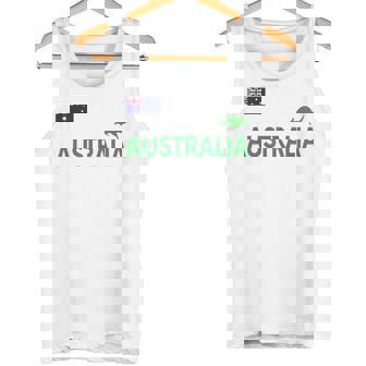 オーストラリア 国旗 カンガルー サッカー ラグビー フットボール 水泳 応援 タンクトップ - Kawaiitshirt