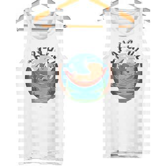 カピバラ 寝るデザイン カピバラ 飼い主 動物好き タンクトップ - Kawaiitshirt