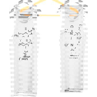 カフェインシャツ 化学構造 分子化学 コーヒー タンクトップ - Kawaiitshirt