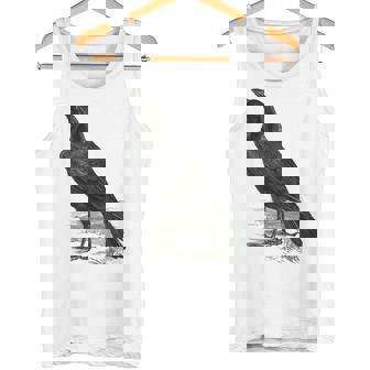カラス ビンテージ イラスト カラス タンクトップ - Kawaiitshirt