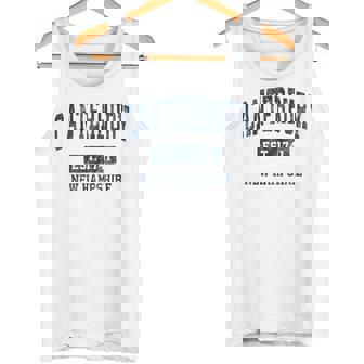 カンタベリー ニューハンプシャー州 ニューハンプシャービンテージアスレチックスポーツデザイン タンクトップ - Kawaiitshirt