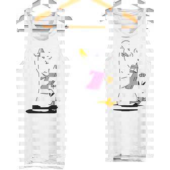 ガチョウ 読書本 ジョーク 面白い アヒル 愚かなしゃれ 読者 ユーモア タンクトップ - Kawaiitshirt