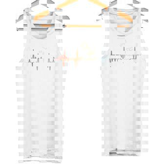 ガーデニング心電図レトロ園芸家脈線心拍 長袖tシャツ タンクトップ - Kawaiitshirt