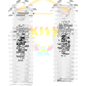 キッズ キッス Kiss In The Lines タンクトップ - Kawaiitshirt