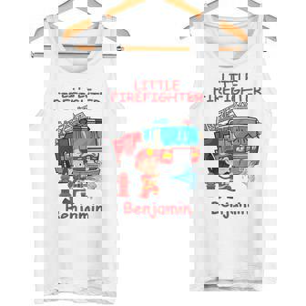 キッズ 消防署の消防車 小さな消防士ベンジャミン タンクトップ - Kawaiitshirt