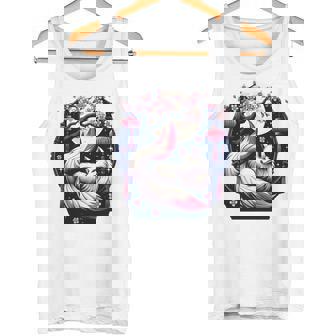 キツネ キツネ 桜 花 日本 九尾狐 長袖tシャツ タンクトップ - Kawaiitshirt