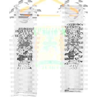 キリスト教バイカーライドウィズジーザスオートバイバックプリントデザイン タンクトップ - Kawaiitshirt