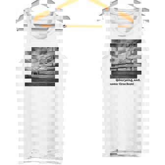 クイーンズベリークロッシング スコットランド 写真 風景 B&W ライト タンクトップ - Kawaiitshirt