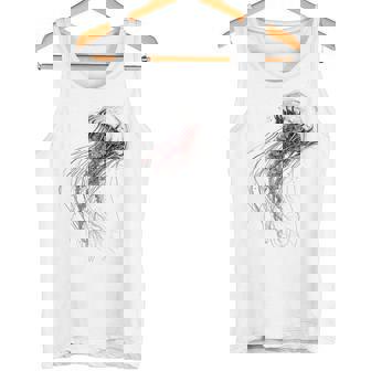 クラゲ 図面 グラフィック 動物 アート クラゲ タンクトップ - Kawaiitshirt