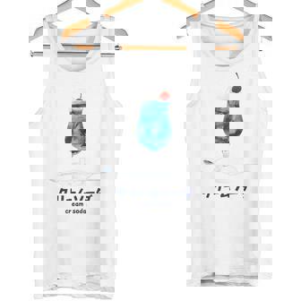 クリーム ソーダ ドリンク カタカナ 和 デザート 昭和 レトロ かわいい タンクトップ - Kawaiitshirt