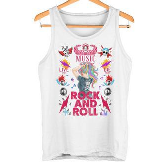 クールなヴィンテージオールドロックンロールミュージック、This Is My Rock And Roll タンクトップ - Kawaiitshirt