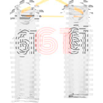 クールレトロライティングジャージ、背番号61 1961 タンクトップ - Kawaiitshirt