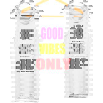 グッド・バイブス・オンリー 長袖tシャツ タンクトップ - Kawaiitshirt