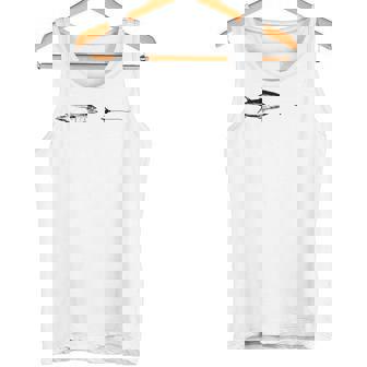 グラフィックフライフィッシングフックライン フィッシュマグロ タンクトップ - Kawaiitshirt