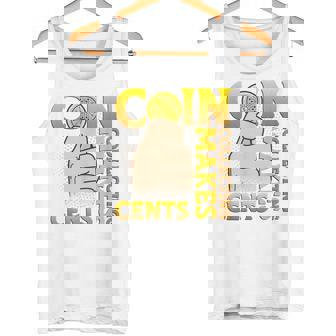 コイン収集はセント硬貨を集めるコインコレクター タンクトップ - Kawaiitshirt
