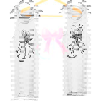コケット ボウ 釣り フィッシャーフック ピンクリボン ママ 母の日 タンクトップ - Kawaiitshirt