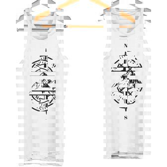 コンパス ローズ マウンテン シーン 自然 恋人 ハイキング バックパッキング タンクトップ - Kawaiitshirt