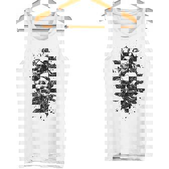 ゴシック フローラル アートワーク ゴス 美的 ローズ オルタナティブ フローラル タンクトップ - Kawaiitshirt