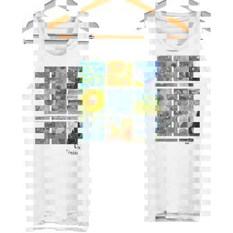 ゴッホの絵画、ひまわり、星月夜 タンクトップ - Kawaiitshirt