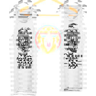 ゴールデンパパヴィンテージゴールデンレトリバー犬のための父親の日 タンクトップ - Kawaiitshirt