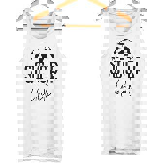 サッカー おじさん お父さん プレーヤー コーチ 試合 デー ギフト ボーイフレンド 男性 タンクトップ - Kawaiitshirt