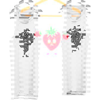 サマータイム いちご いちご 果実 果実 ガーデン タンクトップ - Kawaiitshirt