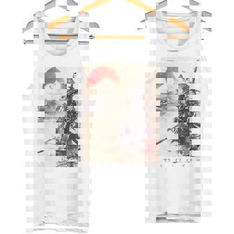 サムライ 猫戦士 浮世 墨絵 猫 サムライ 長袖tシャツ タンクトップ - Kawaiitshirt