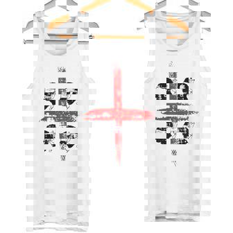 サルディニア国旗イタリア、四つのムーア国旗、グランジアート効果 タンクトップ - Kawaiitshirt