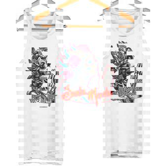 サンタ・ムエルテ カトリーナ カラベラ 長袖tシャツ タンクトップ - Kawaiitshirt