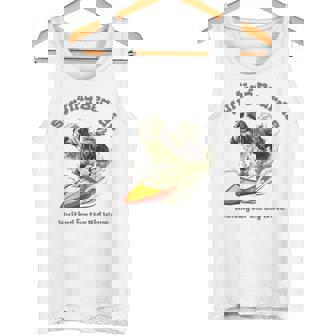 サーフィン 犬 ビアデッドコリー かわいい 面白い タンクトップ - Kawaiitshirt