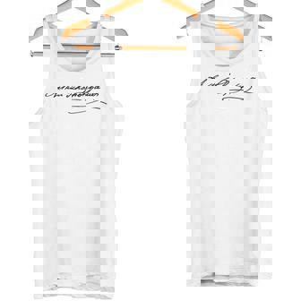 シグネチャーショーペンハウアーの哲学者 タンクトップ - Kawaiitshirt