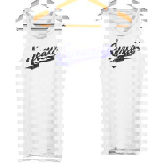 シラキュース ニューヨーク バーシティ スクリプト クラシック スポーツ ジャージスタイル タンクトップ - Kawaiitshirt