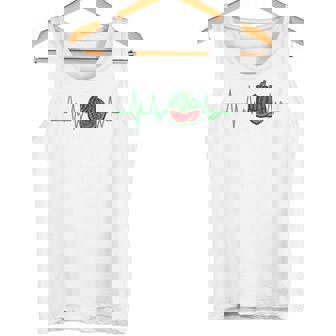 スイカ 農家 ハートビート ガーデニング 果物 農業 庭師 長袖tシャツ タンクトップ - Kawaiitshirt