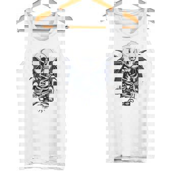 スケルトン ハロウィン コスチューム 怖い 不気味な翼 死 タンクトップ - Kawaiitshirt