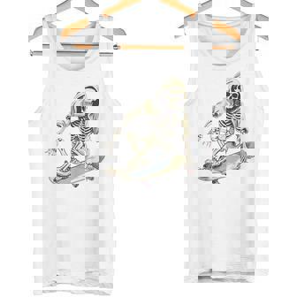 スケートボード スケルトン スケーター スケートボーダー スケートボード タンクトップ - Kawaiitshirt