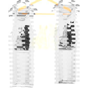 スコティッシュテリア犬の所有者ペット所有者アートデザイン タンクトップ - Kawaiitshirt