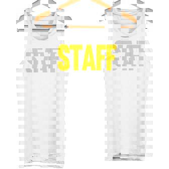 スタッフ イベント コスチューム クルー 音楽祭 バックプリント ワーカー タンクトップ - Kawaiitshirt